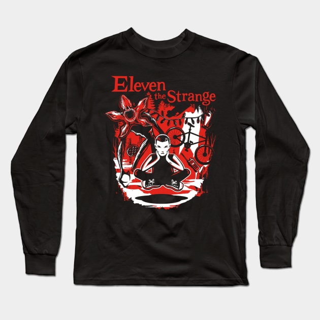 Eleven The Strange Long Sleeve T-Shirt by DeepFriedArt